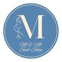 m & m suit shop logo image