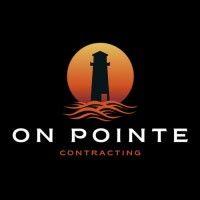 on pointe contracting logo image