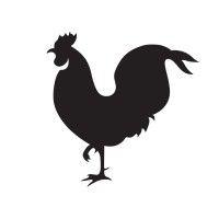 black rooster decor logo image